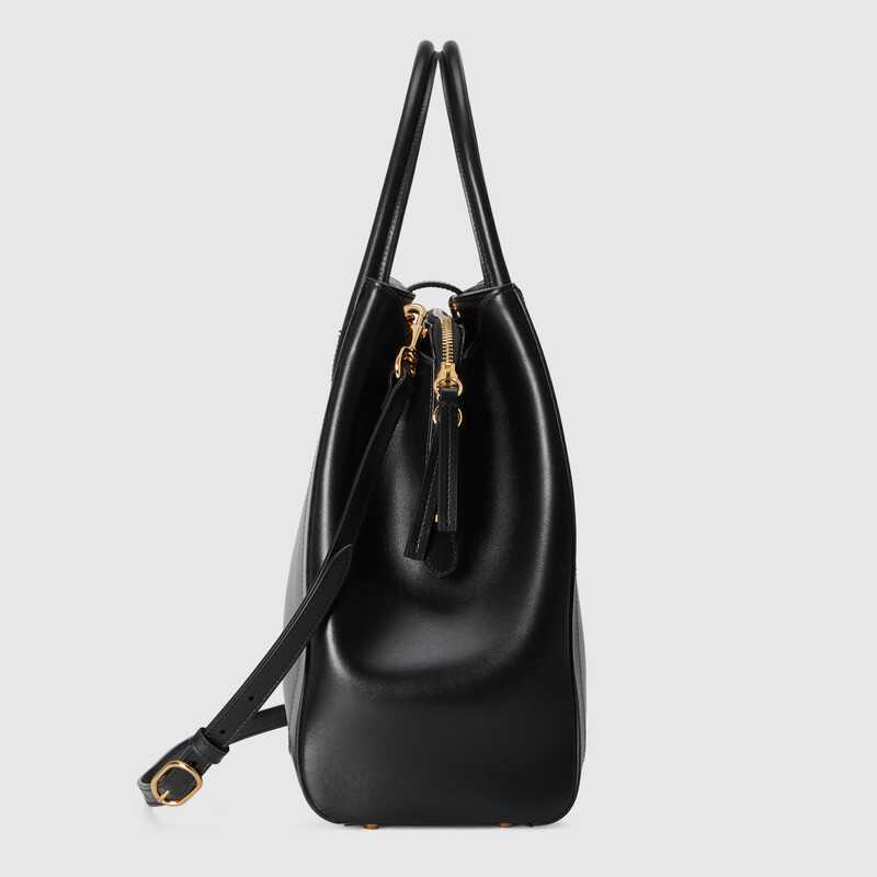 Gucci Jackie 1961 Large Tote Bag Shoulder Bag 649015 Black